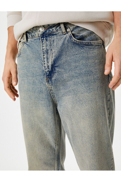 Loose fit washed denim jeans by Steve Jean. - 5