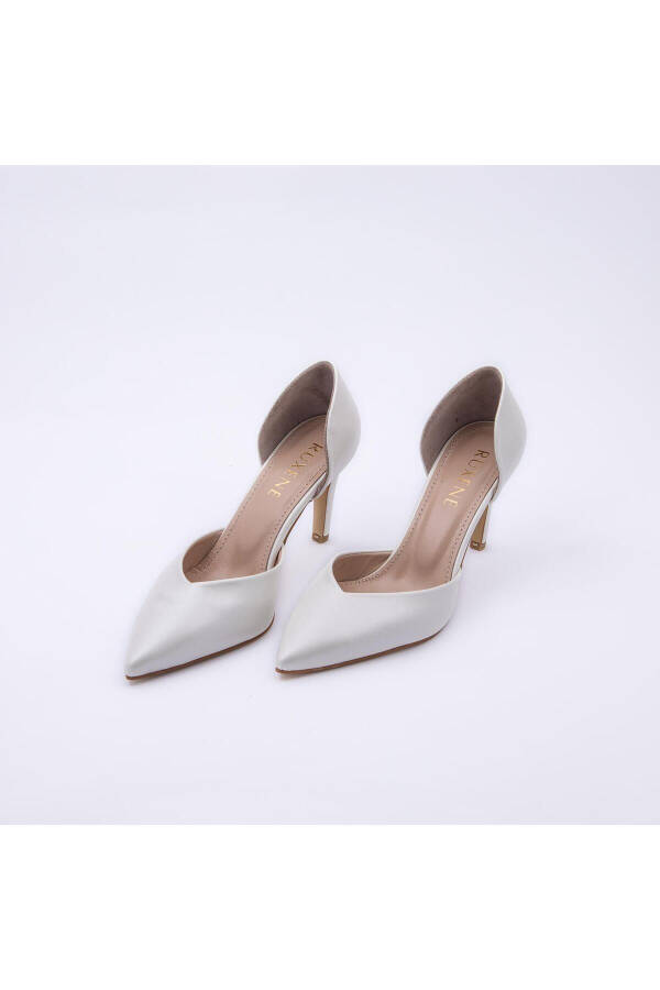 LOTUS Pointed Toe Mother of Pearl Stiletto 8CM Bridal Shoes - 8