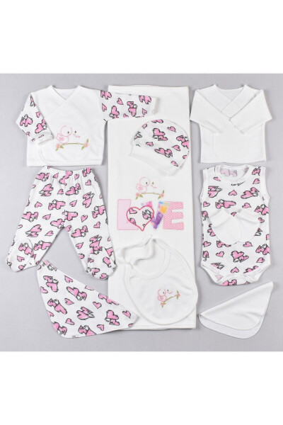 Love Girl 10 Piece Newborn Hospital Discharge Set - 2