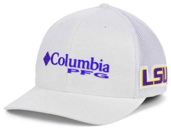 LSU Yo'lbarslar PFG Trucker Kepka Oq - 1