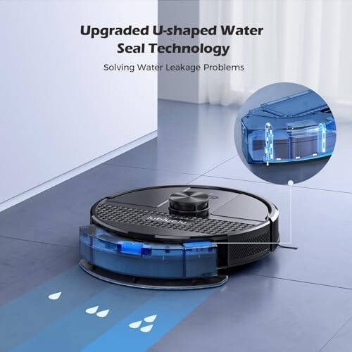 Lubluelu 3 in 1 Robot Vacuum and Mop Combo,4500Pa Robot Vacuum with Mapping,LiDAR Navigation,5 Maps,24 No-Go Zones, WiFi/App/Alexa,Self-Charging,Vacuum Robot for Pet Hair,Carpet,Hard Floor,Black - 7