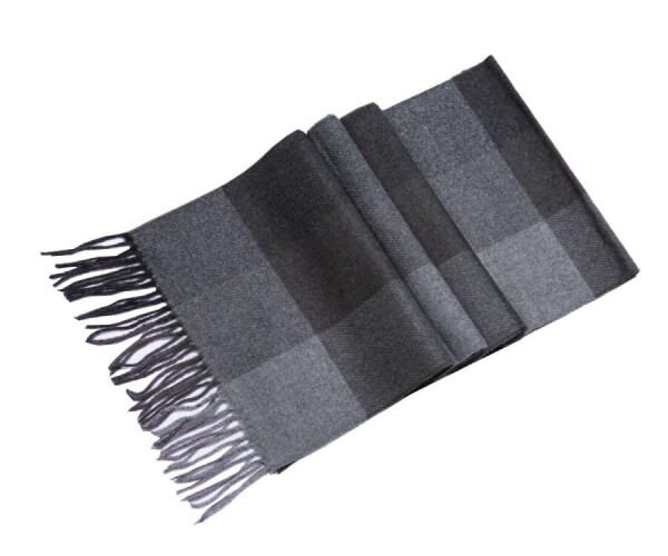 Lucky Leaf Women Men Winter Luxury Cozy Wool Warm Tartan Checked Plaid Wrap Scarf - 1