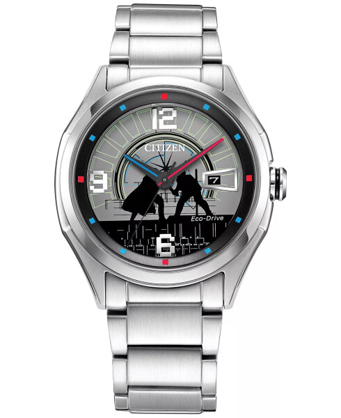 Luke & Vader Duel Silver-Tone Stainless Steel Bracelet Watch 41mm Silver-tone - 1