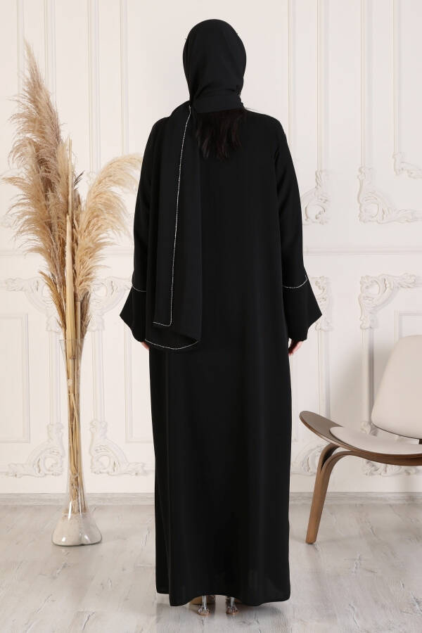 Lüks Abaya Kaliteli Abaya Dış Giyim Orjinal Dubai Ipeği Kumaşı Şık Abaya Giyim - 6