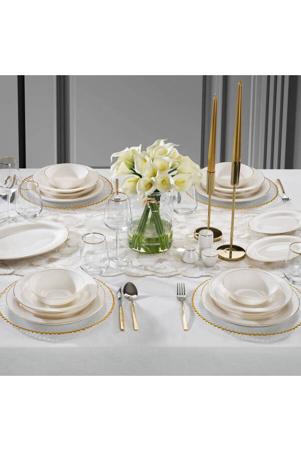 Lumina Dinner Set - 56 Pieces - Gold - 7