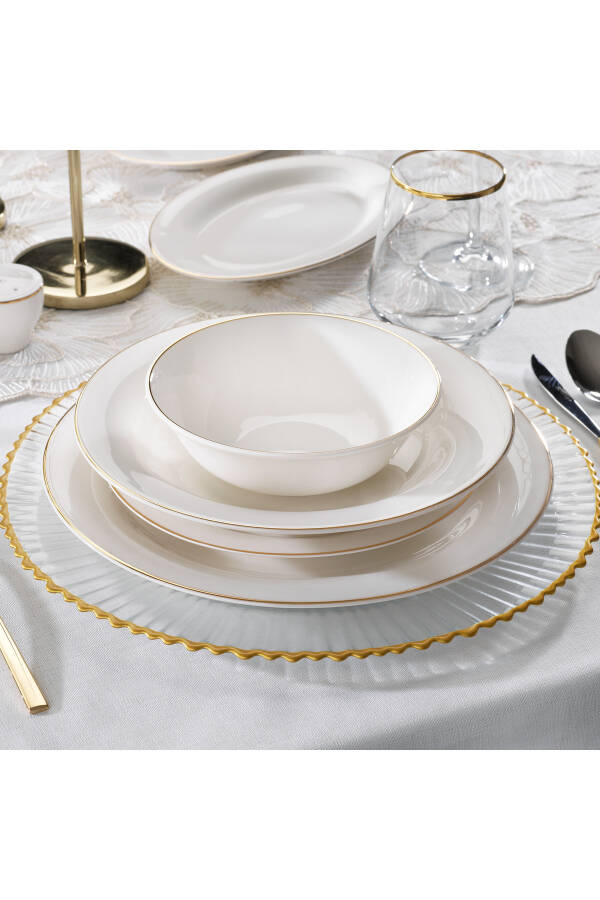 Lumina Dinner Set - 56 Pieces - Gold - 11