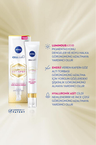 Luminous630 Koyu Halka Karşıtı Göz Bakım Kremi 15ml, Aydınlık Göz Çevresi, Hyaluronik Asit - 9