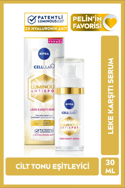 Luminous630 Leke Karşıtı Cilt Bakım Serumu 30ml, Cilt Tonu Eşitleyici, Hyaluronik Asit, E Vitamini - 9