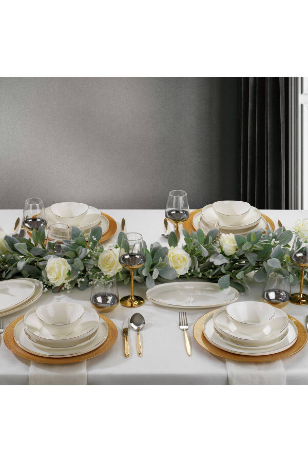 Luna Dinner Set 56 Pieces - Gold03 - 1