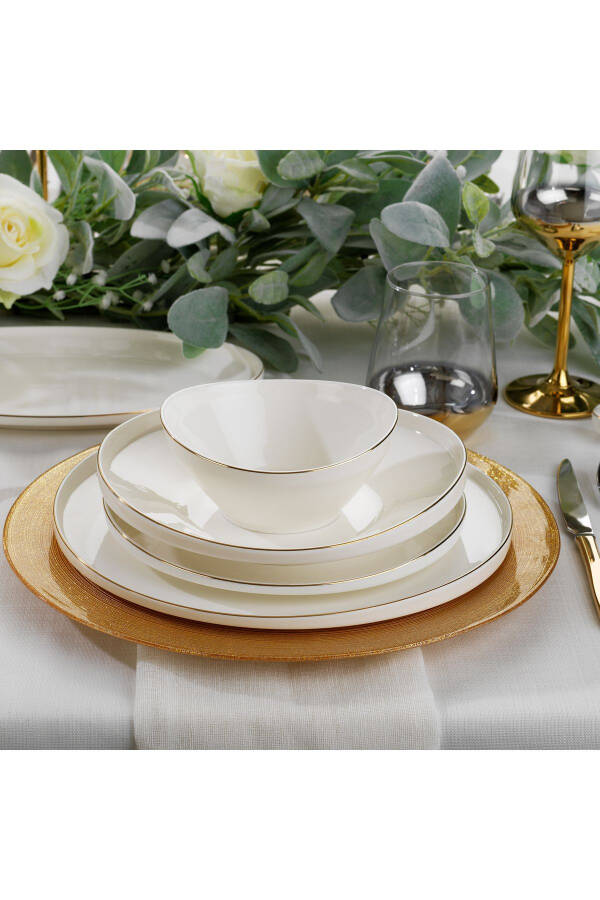 Luna Dinner Set 56 Pieces - Gold03 - 6