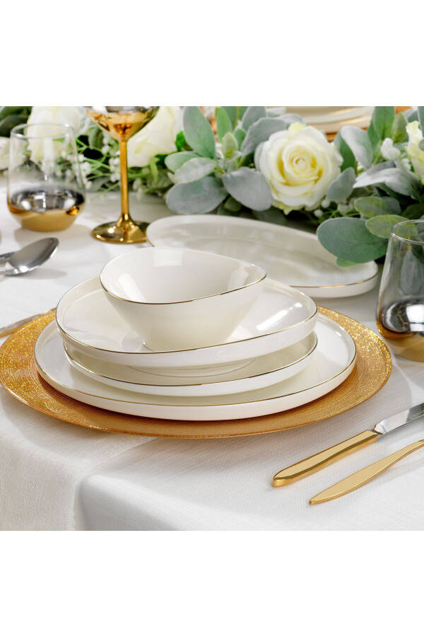 Luna Dinner Set 56 Pieces - Gold03 - 7