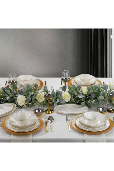 Luna Dinner Set 56 Pieces - Gold03 - 9