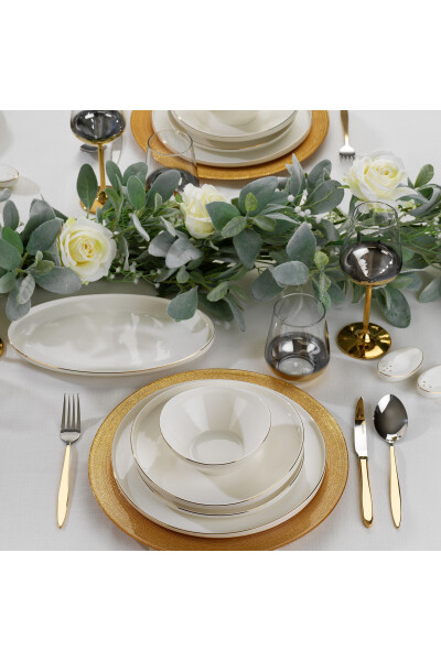 Luna Dinner Set 56 Pieces - Gold03 - 12