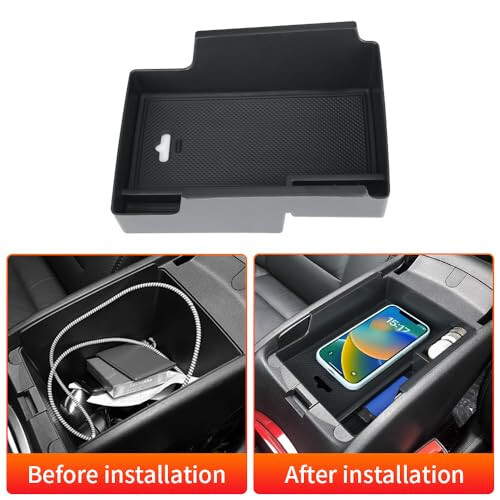 LUNQIN Car Center Console Organizer Tray for Chevrolet Malibu 2016 2017 2018 2019 2020 2021 2022 2023 2024 2025 Chevy Auto Interior Accessories Front Seat Middle Armrest Box Storage Bag Accessory - 2