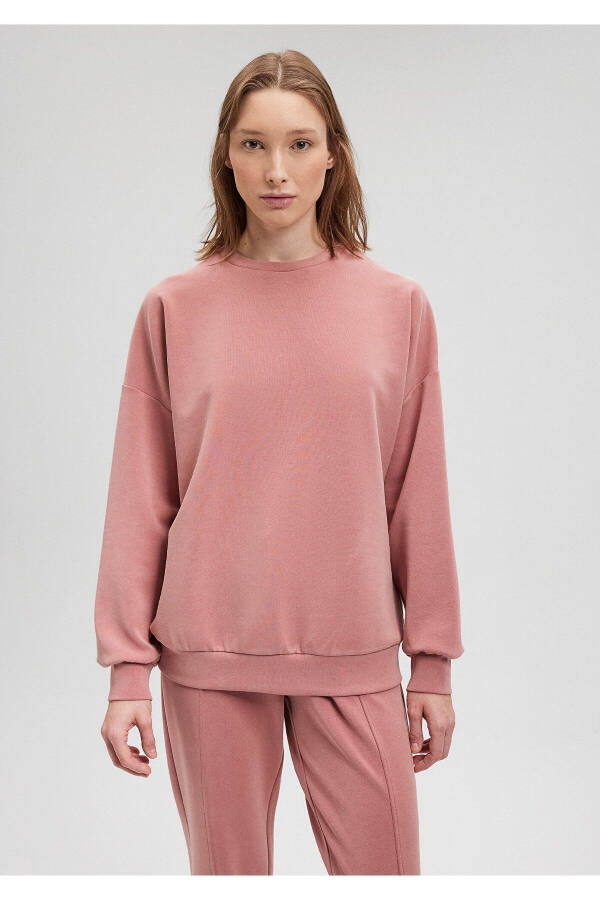 Lux Touch Tencel Tm Pembe Modal Sweatshirt 168837-71072 - 21