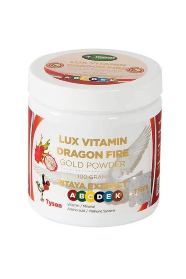 Lux Vitamin Dragon Fire 100 Gram Güvercin Tavuk Papağan Kanarya Muhabbet Ve Kanatlı Vitamini - 1