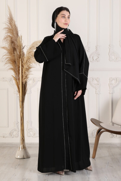 Luxury Abaya High Quality Abaya Outerwear Original Dubai Silk Fabric Stylish Abaya Clothing - 5