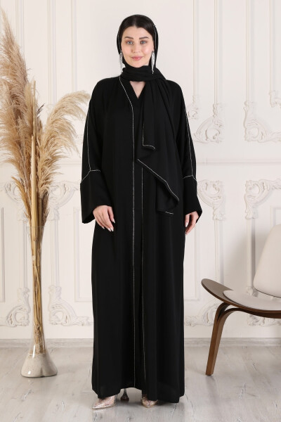 Luxury Abaya High Quality Abaya Outerwear Original Dubai Silk Fabric Stylish Abaya Clothing - 8