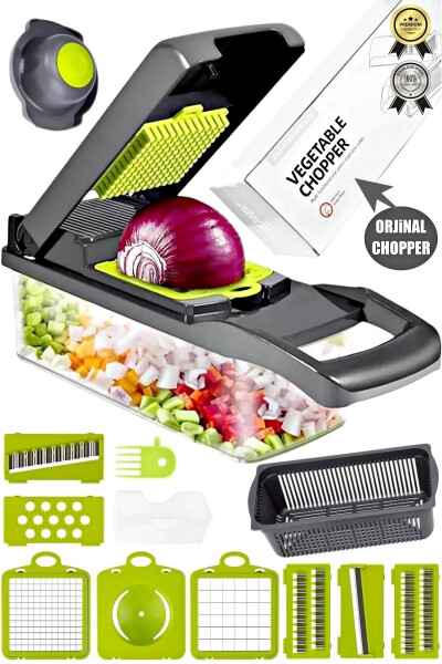 Luxury Container Grater Slicer Cutter Kitchen Set Vegetable Chopper Vegetable Potato Cutter - 1