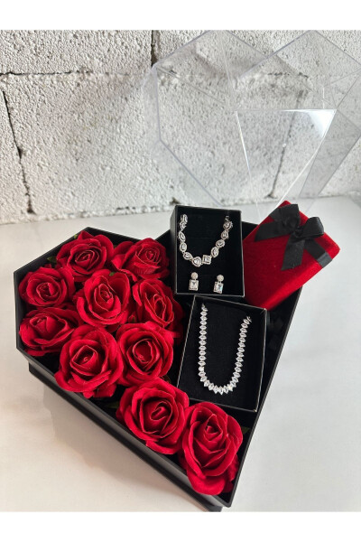 Luxury Custom Made Steel Jewelry Gift Arrangement Valentine's Day Birthday Business Congratulation Gift Basket - 3