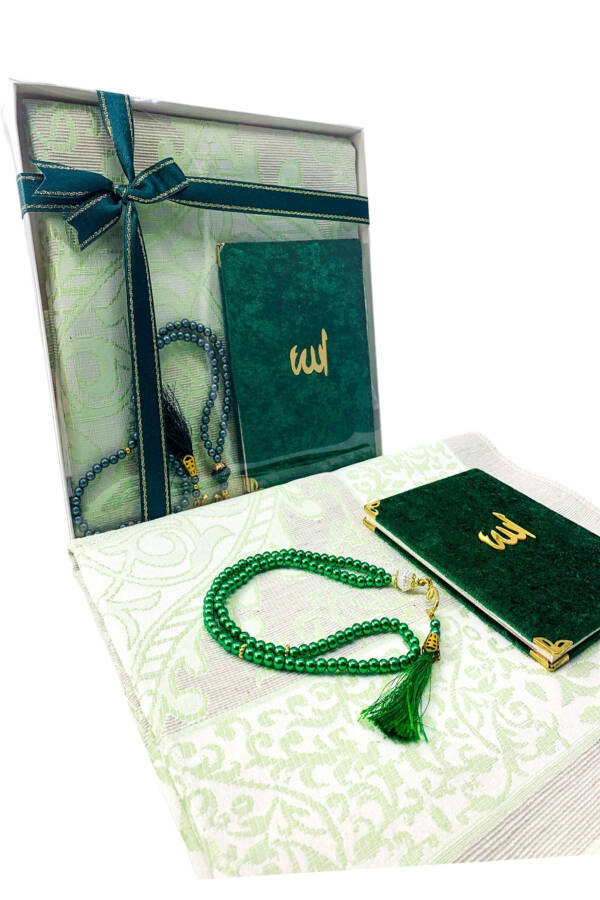 Luxury Yasin Prayer Rug Tasbih Set for Dowry - 2