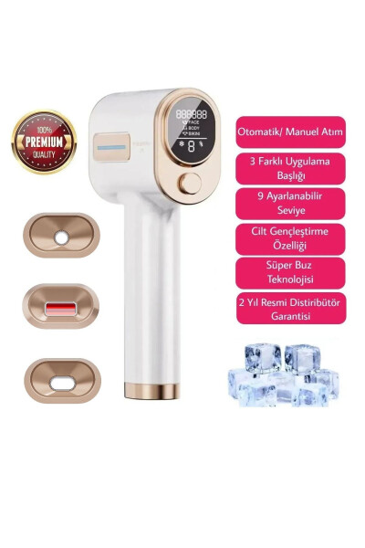 Lx9 Advanced New Generation 3-Head Ice IPL Laser Hair Removal Device - IPL Laser Hair Removal Device - 1