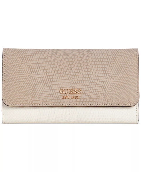 Lyndi Slim Clutch Wallet Beige Multi - 1