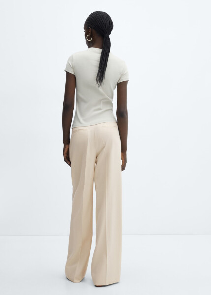 Lyocell pants with pleats - 3