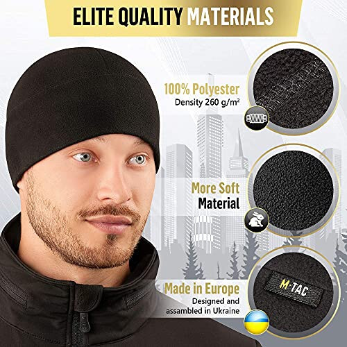 M-Tac Elite Polar Yün Beret - Harbiy Taktik Kalpoq Qish Bosh Qopqog‘i - 4