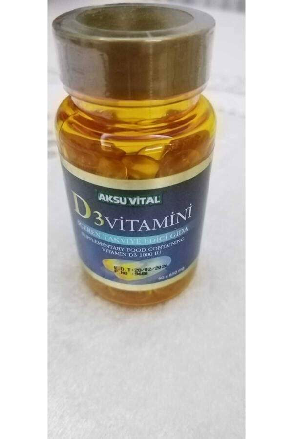 M03014 D3 Vitamini 500 Mg X 60 Yumuşak Jel Aksuvital - 1