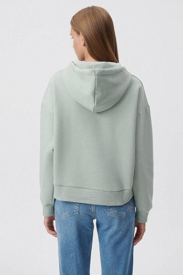 M168334-71464-Fw Soluk Toz Yeşil Kadın Sweatshirt - 4