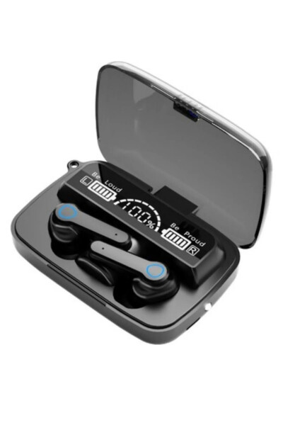 M19 Kablosuz Kulaklık Gaming Powerbankli El Fenerli Göstergeli 5.1 Stereo Bluetooth Kulaklık - 1