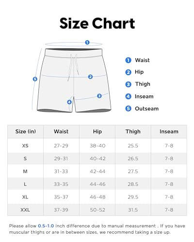 maamgic Men's 7 Inch Bathing Suits with Mesh Lining, Awhite7, L - 3