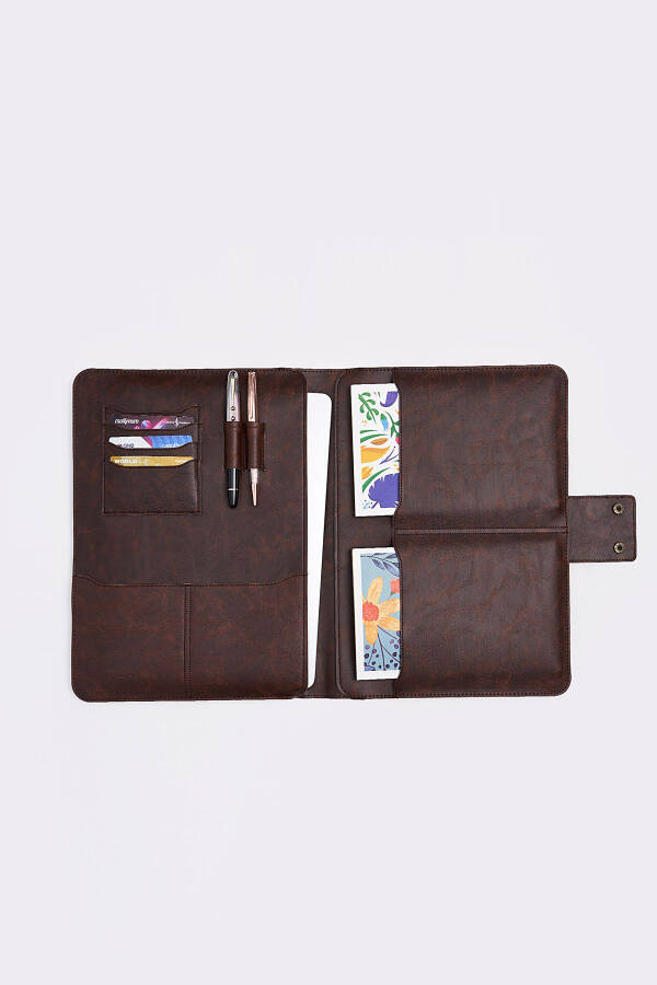 Macbook Air Pro 13-14 dyuymli Organizator Hujjatlar & Laptop & Planshet Sumkasi Crazy Coffee - 12