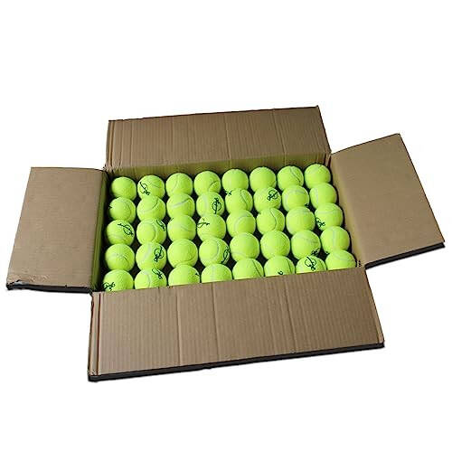 Magicorange Tenis Topları, 120'lı Paket Gelişmiş Antrenman Tenis Topları Pratik Topları, Evcil Köpek Oynama Topları, Başlangıç Antrenmanı Topu İçin Uygun - 1