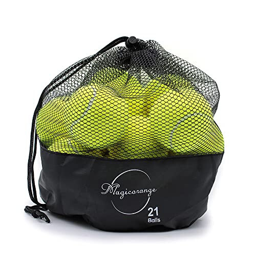 Magicorange Tennis Balls, 21 Pack Advanced Training Tennis Balls Practice Balls, Come with Mesh Bag for Easy Transport, Good for Beginner Training Ball - 2