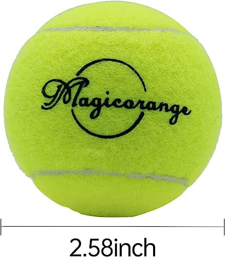 Magicorange Tennis to'plari, 120 dona Advanced Training Tennis to'plari Mashq to'plari, Uy hayvonlari itlari uchun o'yin to'plari, Boshlang'ich mashq to'pi uchun yaxshi - 3