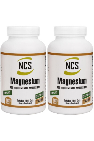 Magnesium Malate Glycinate Taurate 180 Tablets X 2 Boxes - 1