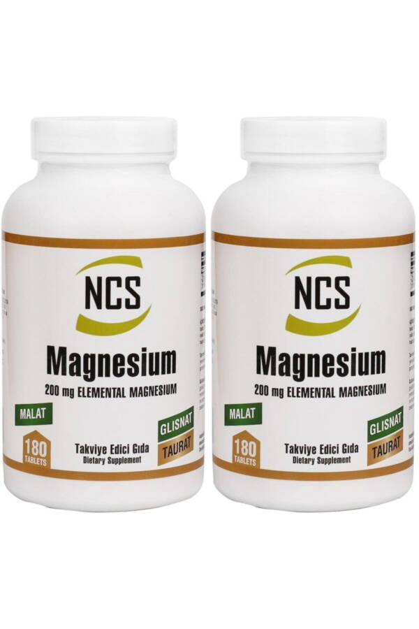 Magnesium Malate Glycinate Taurate 180 Tablets X 2 Boxes - 1