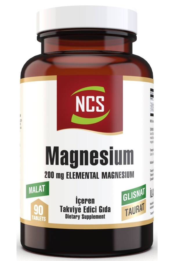 Magnesium Malate Taurate Glycinate 90 Tablets Element Formula - 1