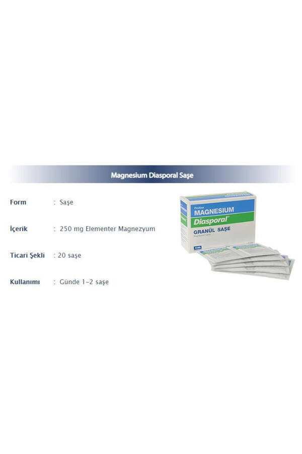 Magnezyum Diasporal Granül 20 Saşe - 9