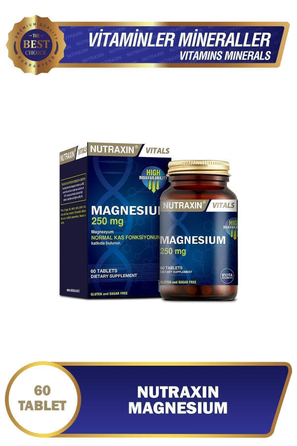 Magniy Sitrat 250 Mg Oziq-ovqat Qo'shimchasi 60 Tabletka - 4