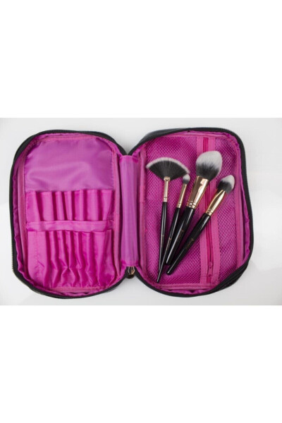 Make Up Addıct 4 Piece Professional Brush Set with Bag - 5