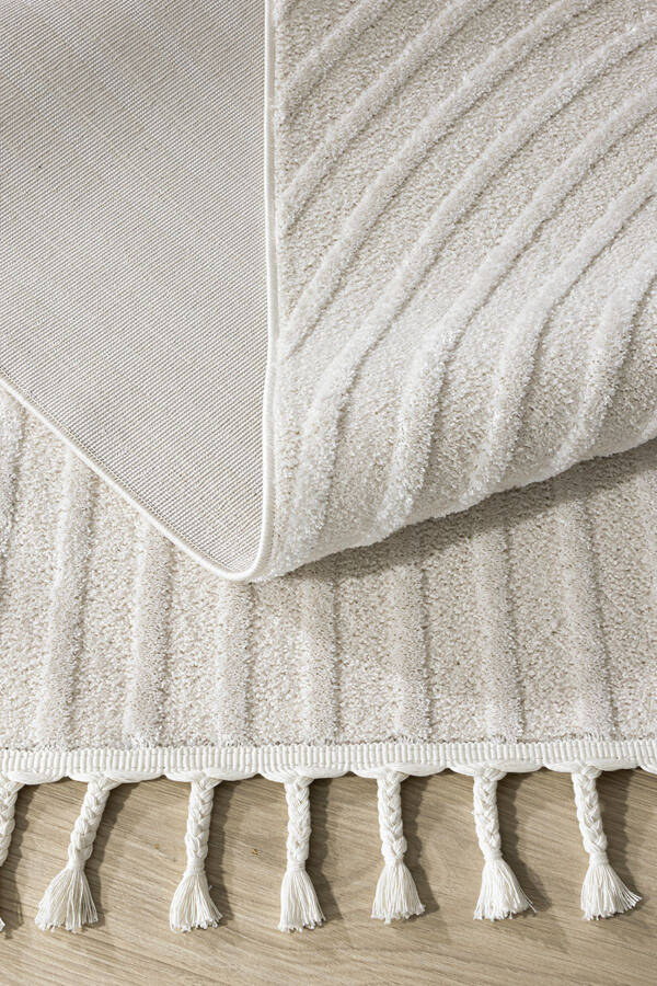 Malta Scandinavian Cream Carpet Living Room Bedroom Hallway Kitchen Machine Rug 33410a - 4