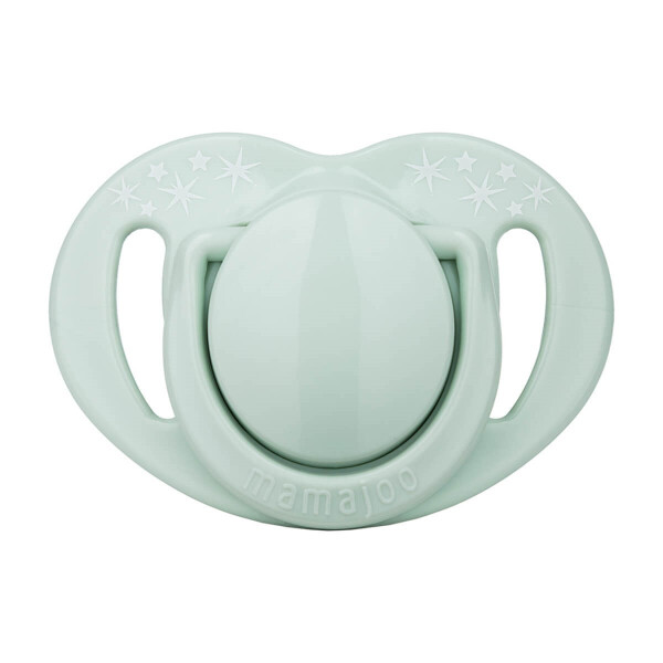 Mamajoo Sterilization & Storage Box Powder Green Patterned Twin Orthodontic Pacifier / 0 Months+ - 2