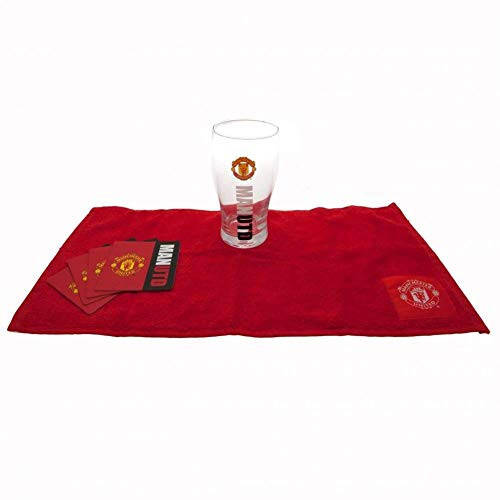 Manchester United Work Mark Glass Mini Bar Set - Multi-Colour, 568 milliliters - 3