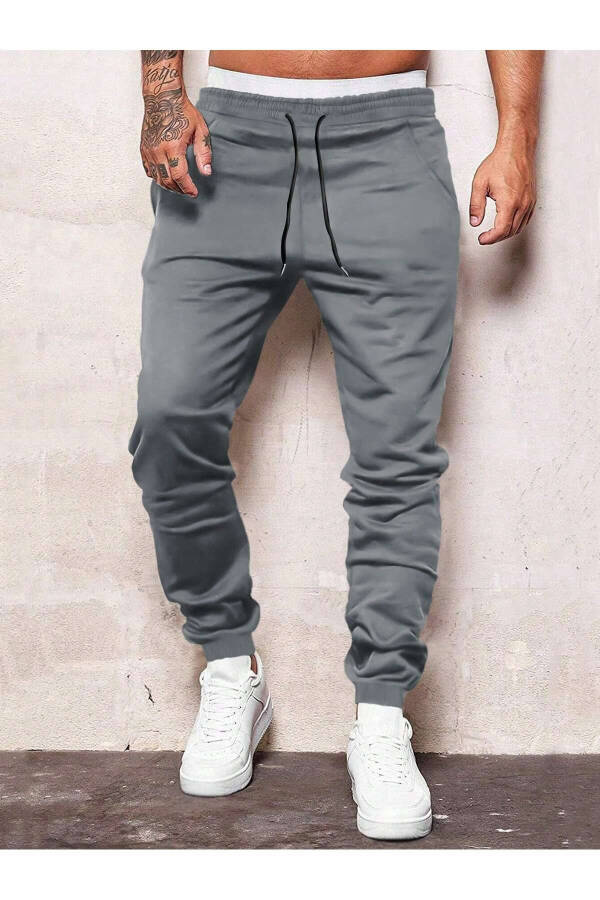 Manfinity Erkek Elastik Bel İpli Jogger Pantolon - 1