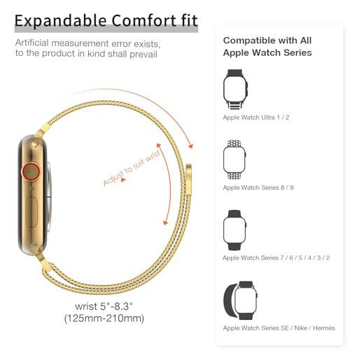 MARGE PLUS İnce Milanese Döngü Apple Watch Bandı ile Uyumlu Kadınlar için 40mm 41mm 38mm 42mm 44mm 45mm 49mm 42mm 46mm, Paslanmaz Çelik Manyetik Örgü Kordon iWatch Bandları Serisi 10 9 8 7 6 5 4 3 2 1 Ultra SE ile çalışır - 7