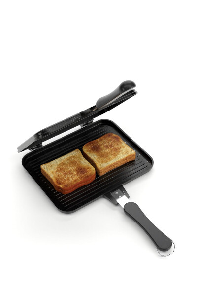 Master Toaster Granite Cast Iron Stovetop Handheld Toaster St-101 - 7