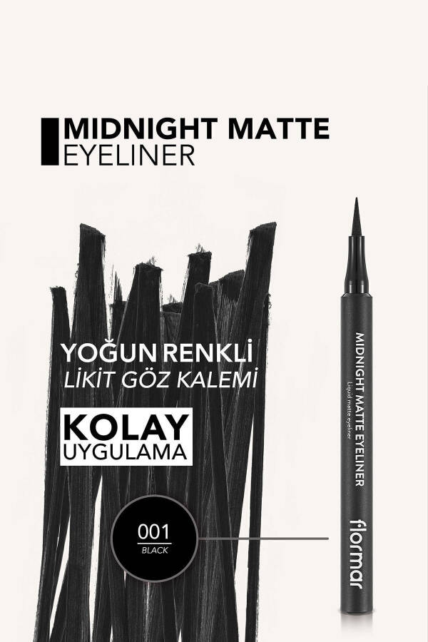 Mat Likit Kalem Eyeliner (SİYAH) - 15